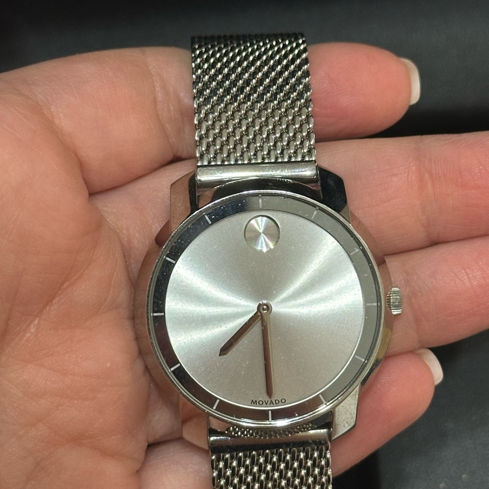 Movado BOLD silver watch